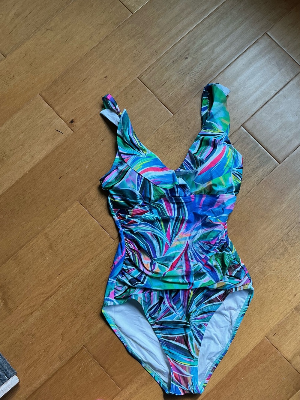 Women’s Bright Tropical One-Piece Swimsuit - Multicolor